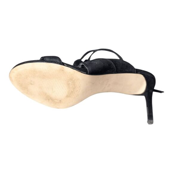 NINE WEST Ronnie Strappy Black Stiletto Heeled Sandal Size 6M - Picture 7 of 9